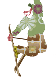 ski freestyle illustration